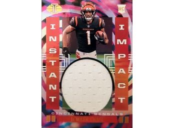 2021 Panini Illusions Football Ja'Marr Chase Cincinnati Bengals Rookie Relic