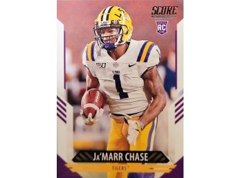 2021 PANINI SCORE NFL Football Trading ROOKIE Card Of  JAMARR CHASE #325