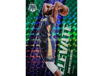 2020-21 PANINI MOSAIC ELEVATE MOSAIC GREEN #3 ZION WILLIAMSON