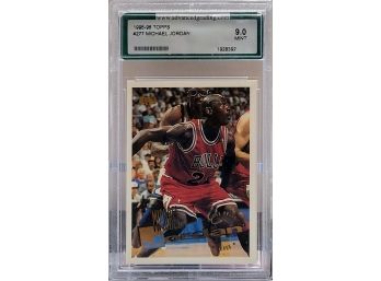 1995-96 Topps Michael Jordan AGS 9 MINT #277 Chicago Bulls NBA Hall Of Fame