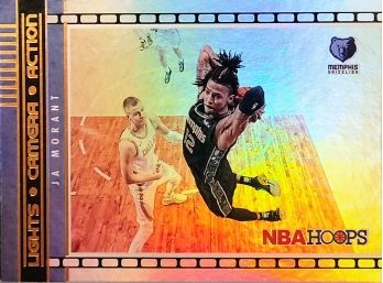 2021-22 PANINI NBA HOOPS JA MORANT Lights Camera Action HOLO MEMPHIS SSP