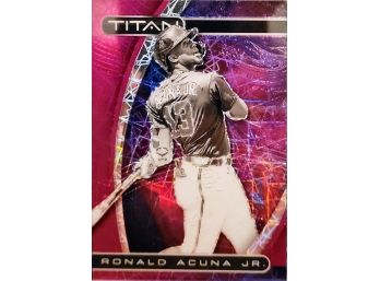 2021 Panini Chronicles Titan Ronald Acuna Jr. Braves Purple  Prizm #2