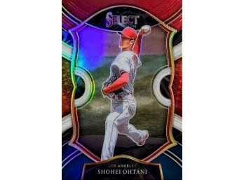 2021 Panini Select Shohei Ohtani Concourse Level Red White Blue Prizm # 58