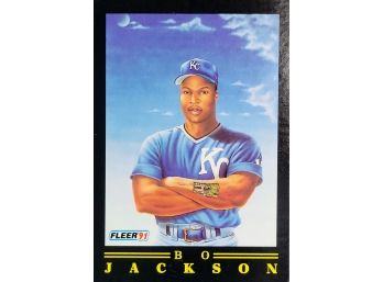 1991 Fleer Pro Vision Insert Bo Jackson 'Bionic Bo'