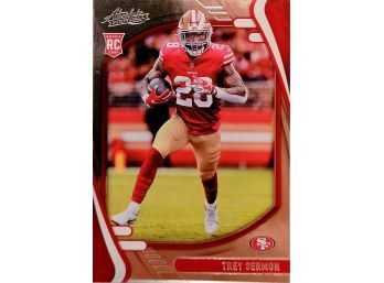 Trey Sermon Rookie Card 2021 Panini Absolute NFL RC 49ers