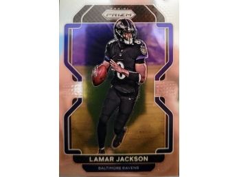 2021 Panini Prizm Football Lamar Jackson Base #282 Ravens