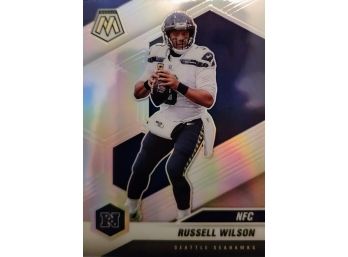 Russell Wilson NFC Silver Prizm - 2021 Panini Mosaic Football #203 Seahawks