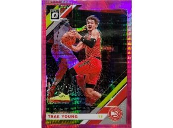 2019-20 Donruss Optic Trae Young Hawks #2 2nd Year Pink Hyper Prizm