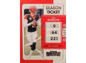 2021 Panini Contenders Football Joe Burrow Base #19 Cincinnati Bengals