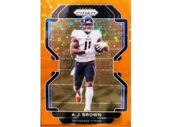 2021 Panini Prizm AJ Brown Orange Disco Prizm #1