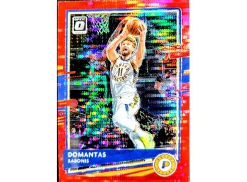 2020-21 Panini Donruss Optic Red Pulsar #142 Domantas Sabonis