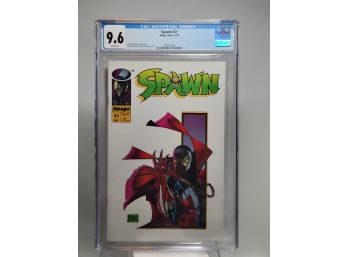 Spawn #21 CGC Graded 9.6 Image May 1994 White Pages Comic Book.