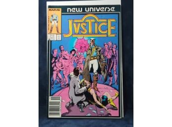 New Universe Justice - #1 November 1986 Marvel Comics