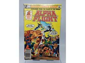 (1983) Alpha Flight 1,  John Byrne Art 1st Appearance Puck And Marrina / Marvel