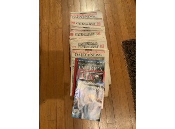 Magazine And Newspaper Lot - All Reporting On September 11th Attacks