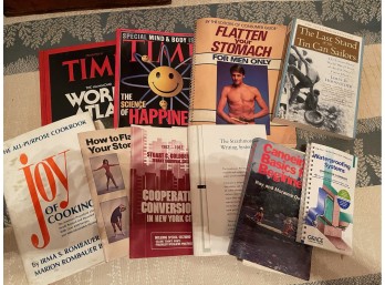 Random Lot Of Books And Magazines - Including How To Flatten Your Stomach