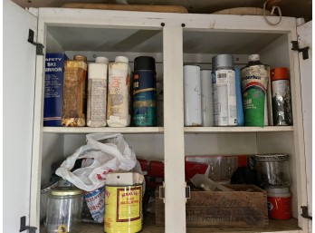 Cabinet Lot - Random Hardware, Chemicals, Etc. Untouched For Almost 20 Years So Anything Is Possible!