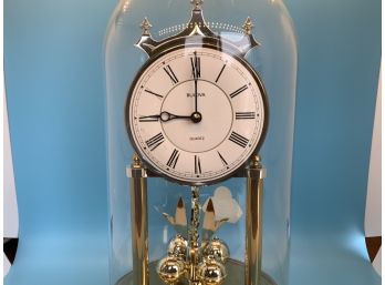 Gorgeous Bulova B8644 Anniversary Clock - Plays Choice Of 2 Songs