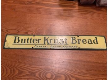 Butter Krust Bread Vintage Enamel Sign