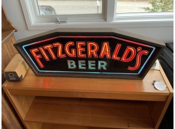 Fitzgeralds Beer Neon Sign