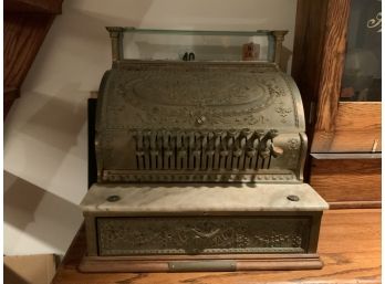 Amazing Antique National Brass Cash Register - Number 43500 - Working!