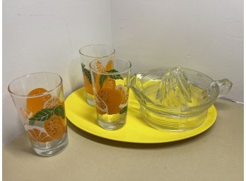 Lot Of Orange Juice Related Items