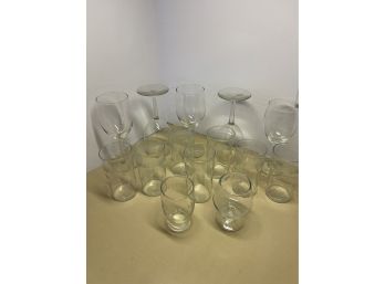 Random Lot Of Glassware - Wine And Other