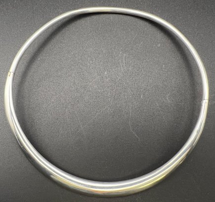 Incredible Sterling Silver .925 Signed Quinn Modernist Choker Necklace