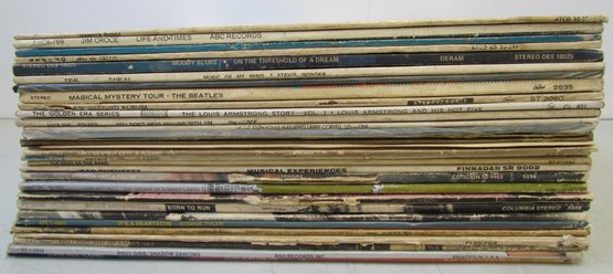 Large Collection Of 12' LP Record Albums W/ Classic Rock