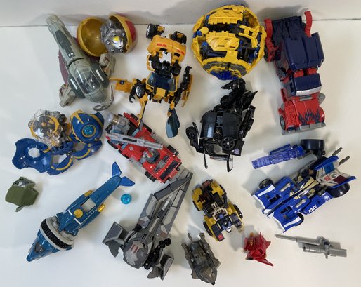 Collection Of Assorted Transformers Toys