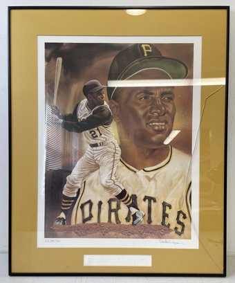 Pittsburgh Pirates ROBERTO CLEMENTE Lithograph-Artist Proof #189/210