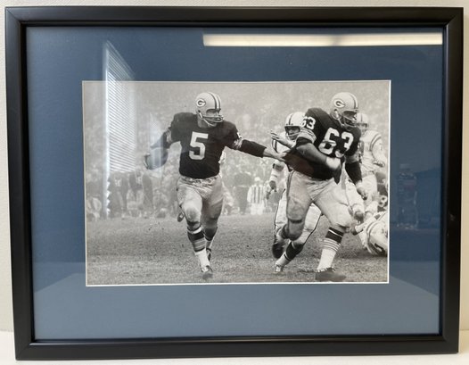 Green Bay Packers Football PAUL HORNUNG Framed Photograph