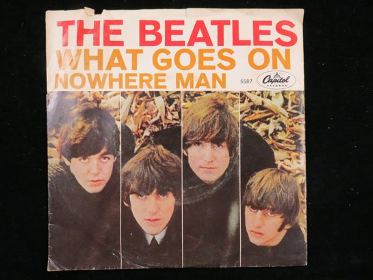 The Beatles Nowhere Man / What Goes On 7' Picture Sleeve