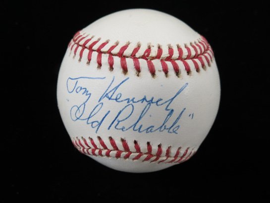 Tommy Henrich (D. 2009) Single Signed Yankees Baseball