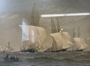 Fred Cozzens (1846 - 1928) Pencil Signed Nautical Lithograph