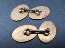 Vintage 14KT Yellow Gold Oval Cufflinks Weighs 9.8 Grams