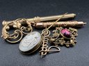 (6) Victorian Gold Filled / Gold Plated Jewelry Lot