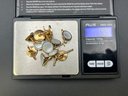 (10) Antique 10KT Gold Mother Of Pearl Tuxedo Set, 18.5 Grams