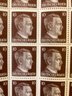 (2) Sheets Of 1940s German HITLER Stamps