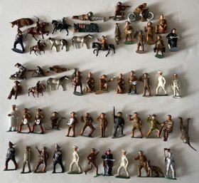 (55) Vintage Metal Soldiers/Figurines Lot #10