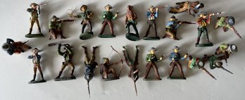 (21) Vintage Elastolin Soldiers/Figurines Lot #11