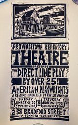 Provincetown Repertory Woodblock Print By J. DOWD #2/100