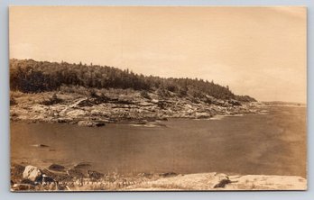 1910's Pumpkin Cove Maine Real Photo Postcard RPPC