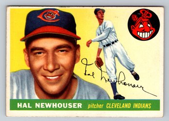 1955 Topps #24 Hal Newhouser Baseball Card - Hall Of Famer