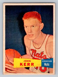 1957 Topps Basketball #32 John Kerr Rookie Basketball Card