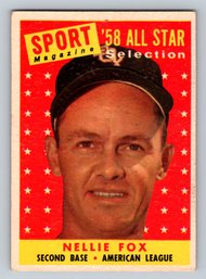 1958 Topps #479 Nelson Fox All-Star Baseball Card