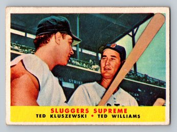 1958 Topps #321 Slugger Supreme With Ted Williams Baseball Card VG-EX