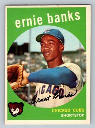 1959 Topps #350 Ernie Banks Baseball Card EX-MT