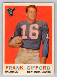 1959 Topps #20 Frank Gifford Football Card
