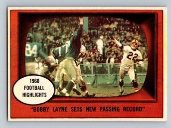 1961 Topps #113 Bobby Layne Football Card NM-MT
